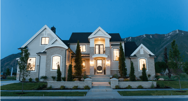 Exterior of a Home built by Arive Homes.